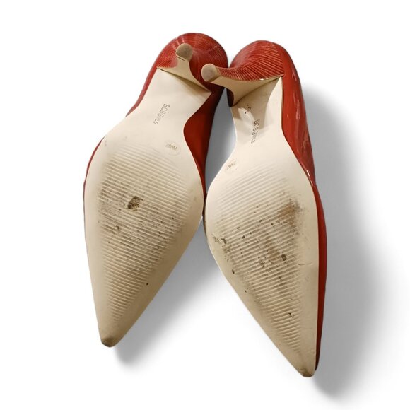 BCBGirls BG- Monde Salsa Red Patent Leather Pointed Toe Pump Heels Size 7B - Picture 7 of 12